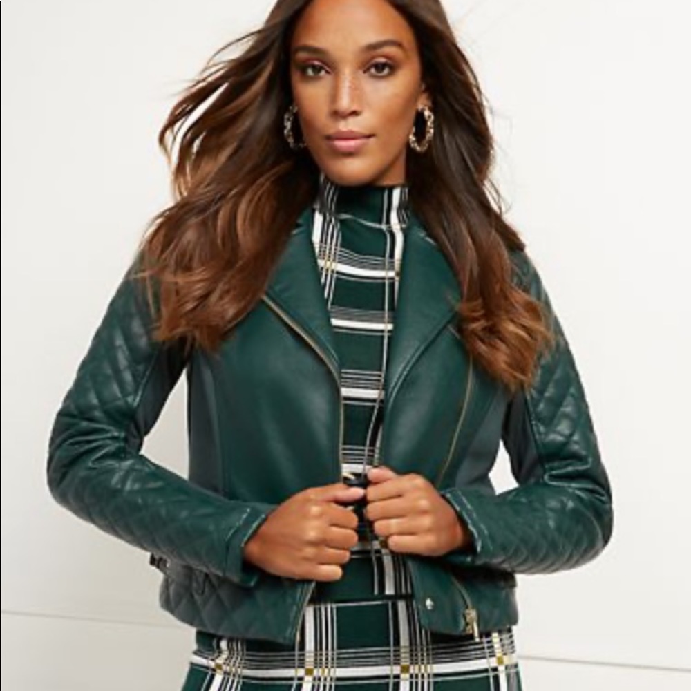 New York and Company faux leather jacket